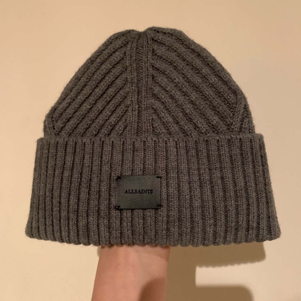 ALL SAINTS grey beanie
